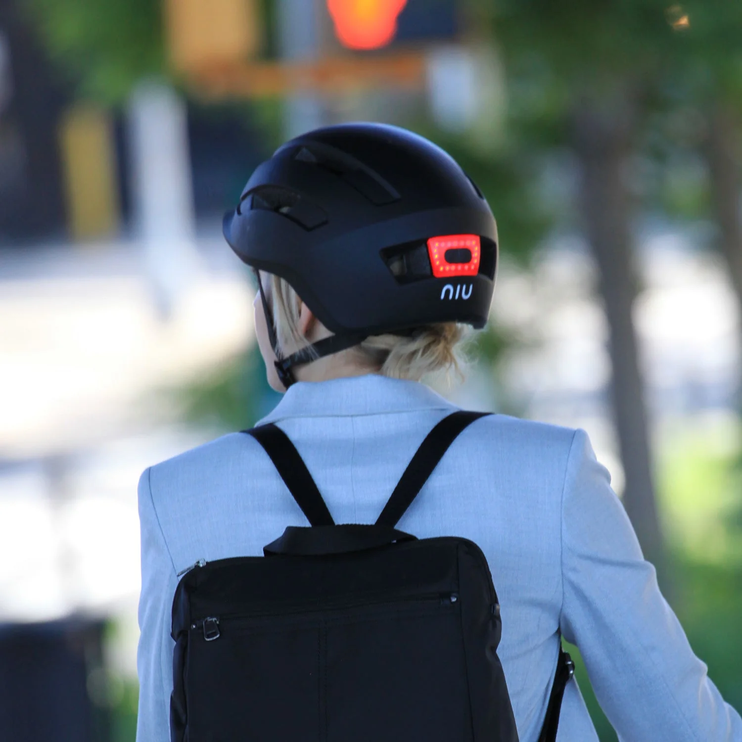 NIU Electric Scooter Helmet with LED Light - Image 5