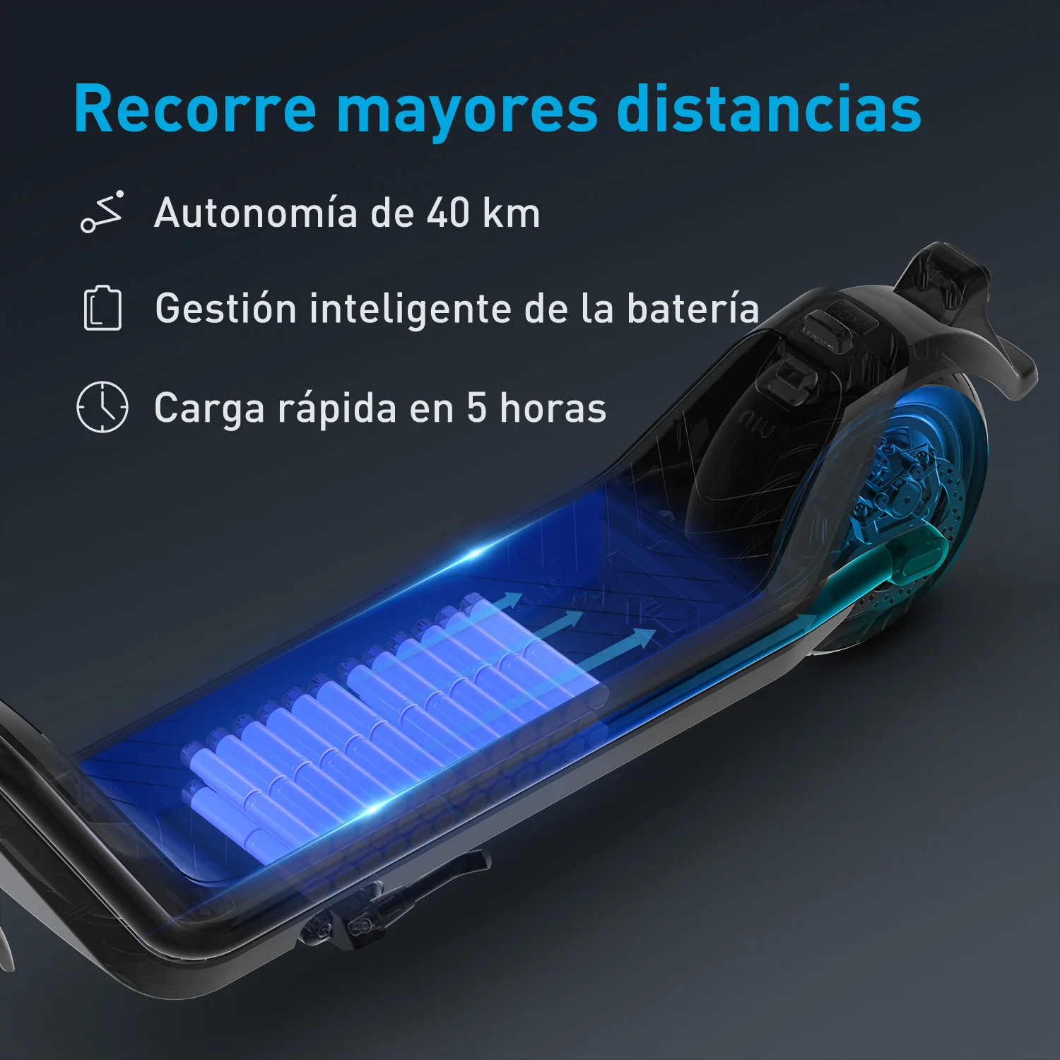 NIU KQi3 Pro Patinete Eléctrico | Autonomía 50km - Image 10